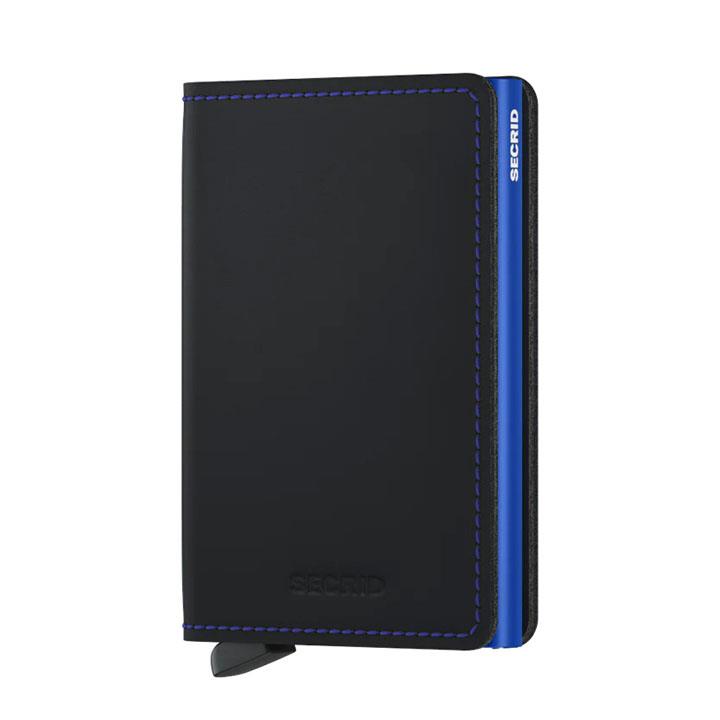 Secrid Slimwallet Matte Black & Blue